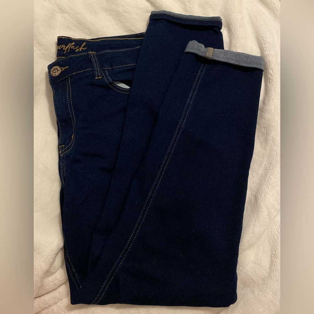 Women’s dark blue jeans